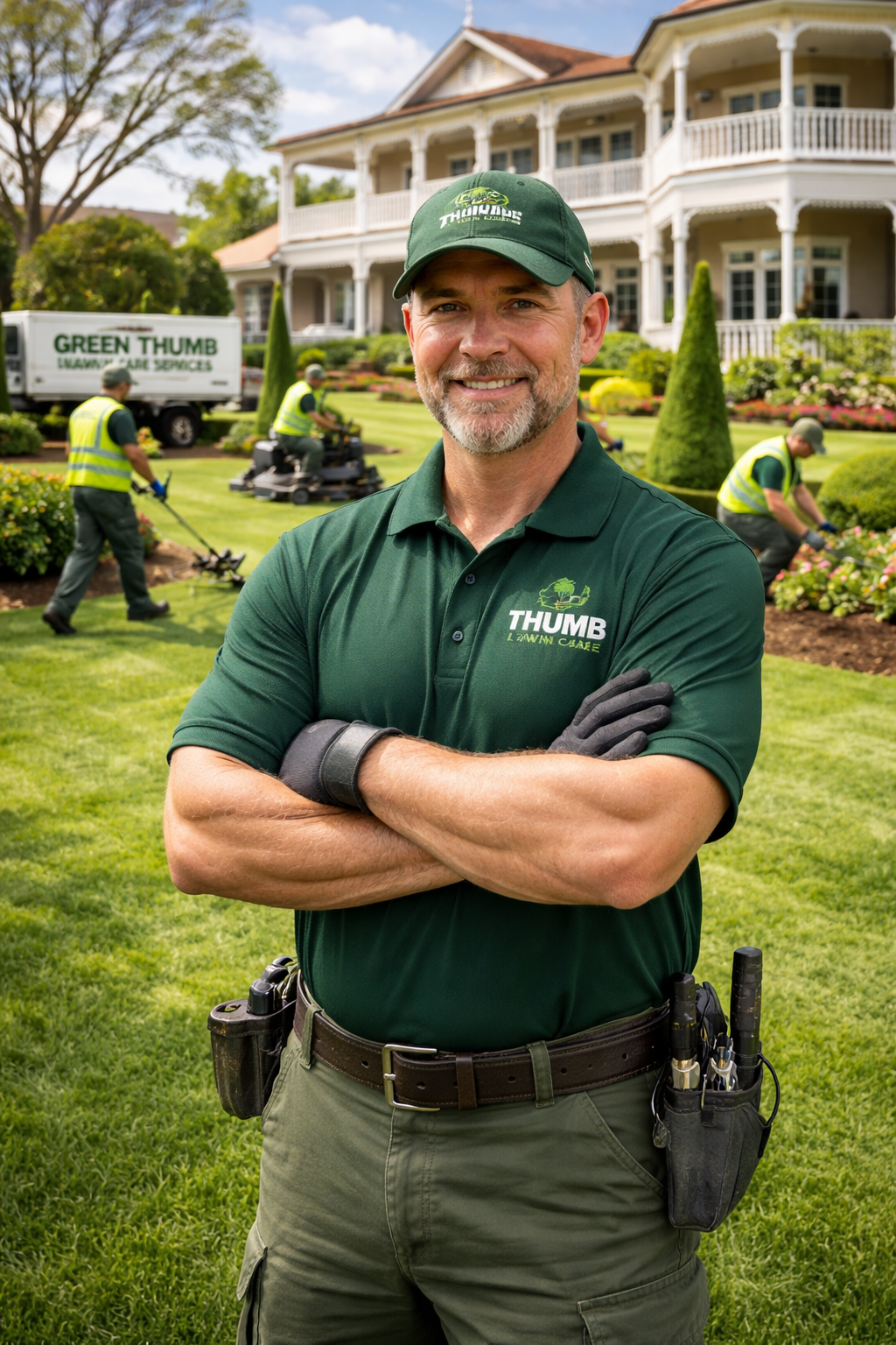 Professional residential lawn care and garden maintenance service in Queensland